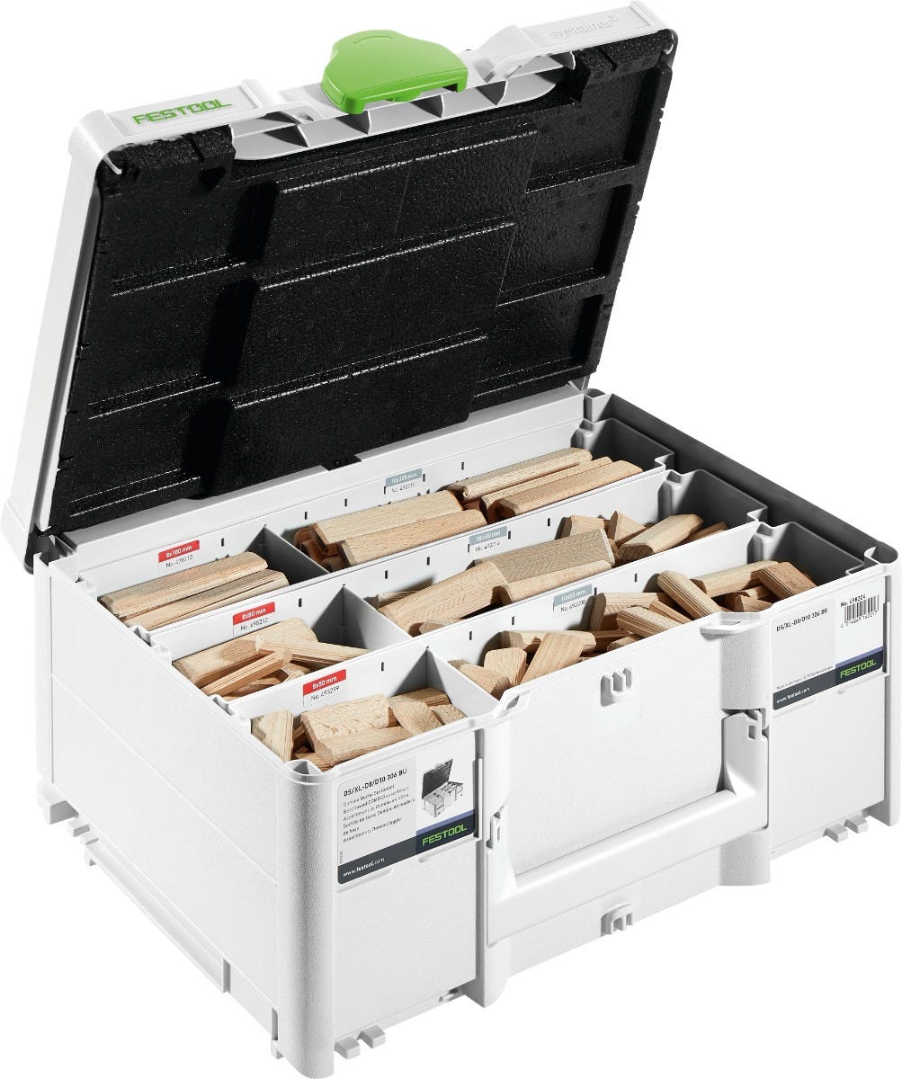 Festool 498205 Domino Assortment Systainer - Includes 12,14 mm