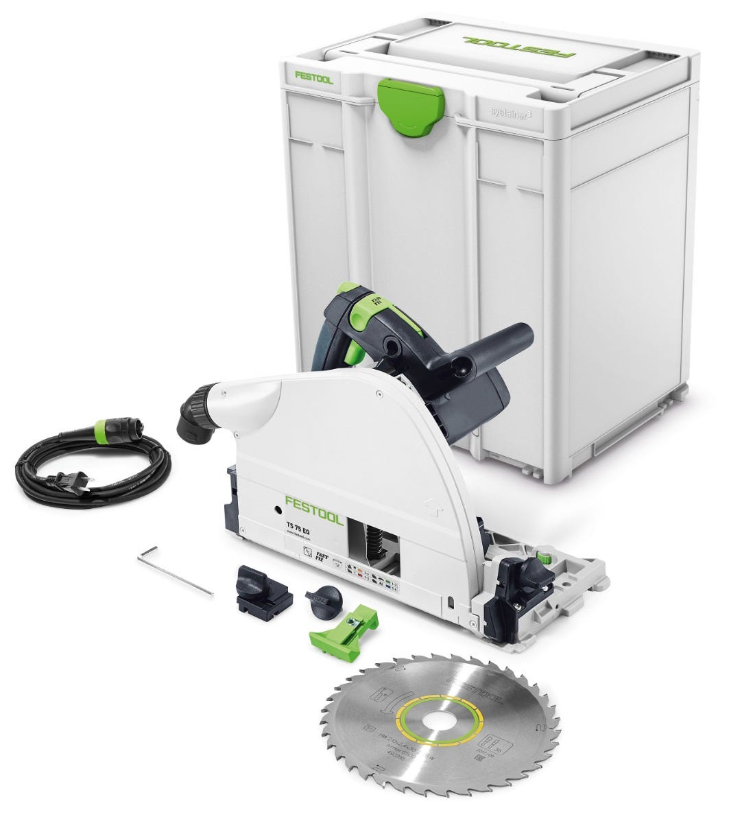 Festool 576118 TS 75 EQ F Plus Plunge Cut Track Saw w Systainer3