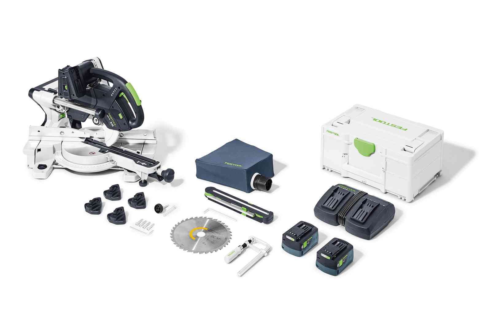 Festool 577176 Kapex KSC 60 EB Cordless Dual-18V Miter Saw 5.0 Kit